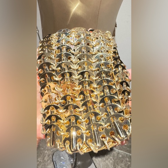 Paco Rabanne 1969 Mini Gold Bag - Picture 7 of 14